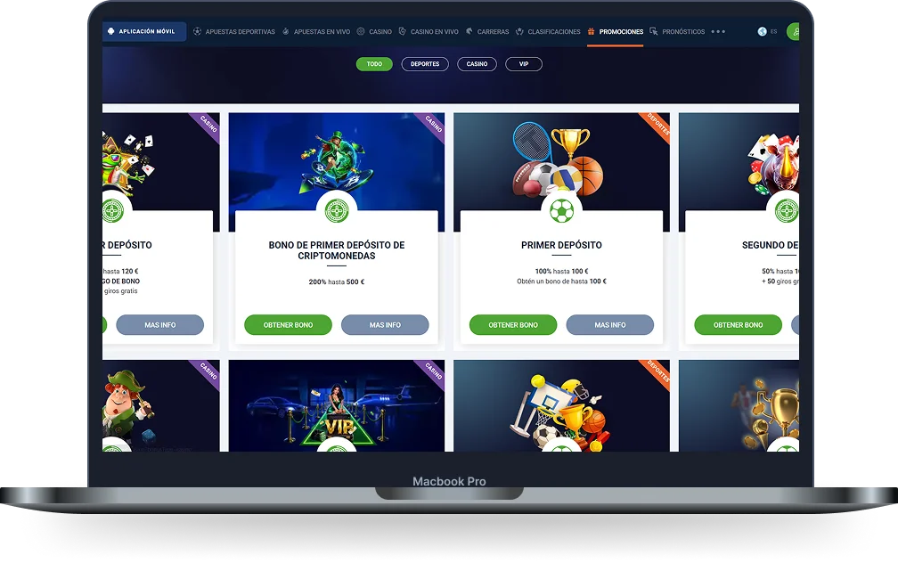 20Bet Casino Promociones y Bonos 20Bet Casino promociones y bonos mostrados en la versión web para ordenador